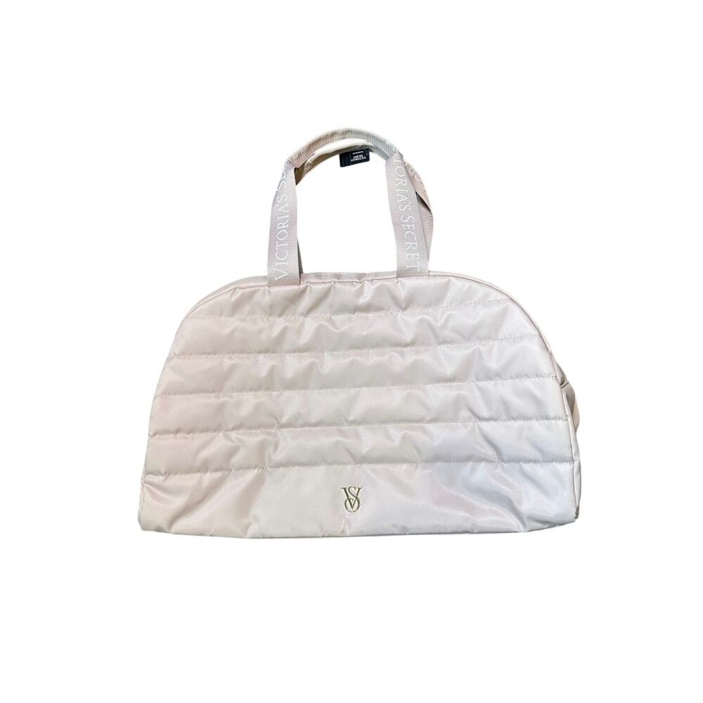 Victoria’s Secret Light Pink Quilted Duffle Bag NEW